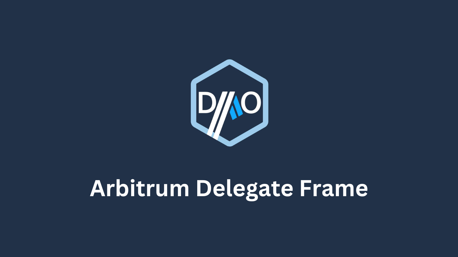 Arbitrum Delegate Frame